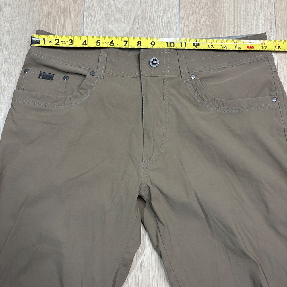 Kuhl Deceptr Men 34x34 Khaki Brown Technical Hiking Utility Travel Stretch Pants - Picture 10 of 13